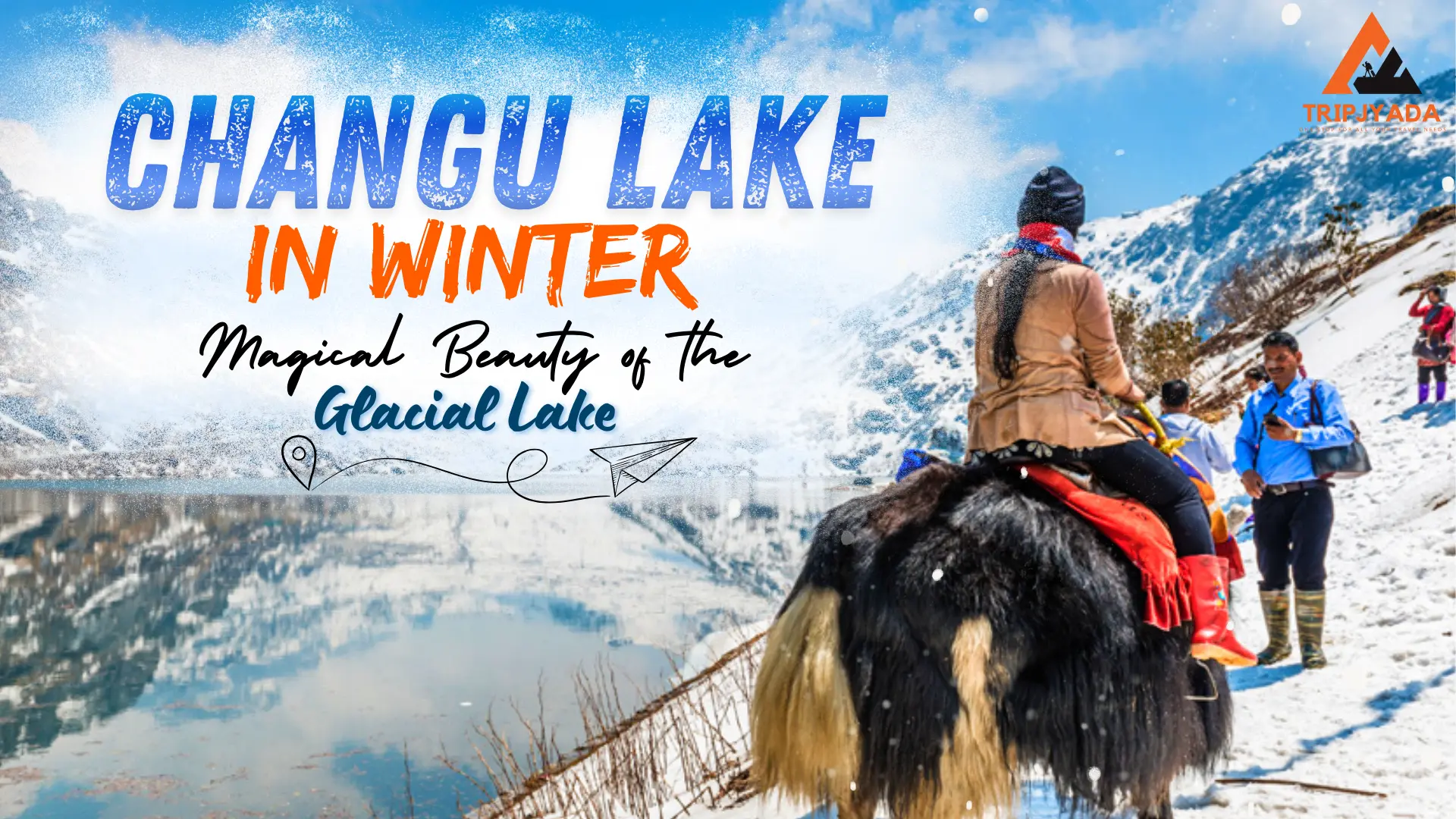 Changu lake in winter